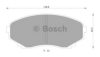 BOSCH 0 986 AB2 350 Brake Pad Set, disc brake